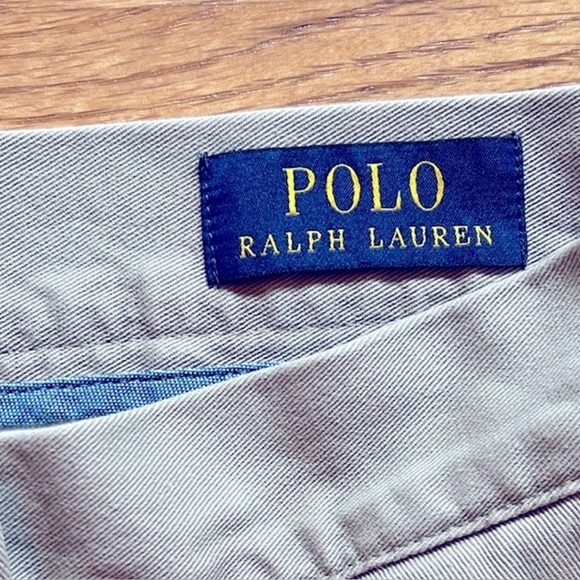 Polo by Ralph Lauren Tan Flat Front Men Shorts - Picture 2 of 6
